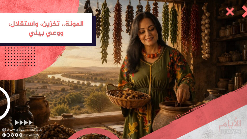 المونة.. تخزين، واستقلال، ووعي بيئي
